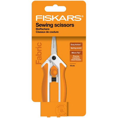 Fiskars 15Cm Easy Action Micro-Tip Sewing And Dress Making Scissors from B&Q