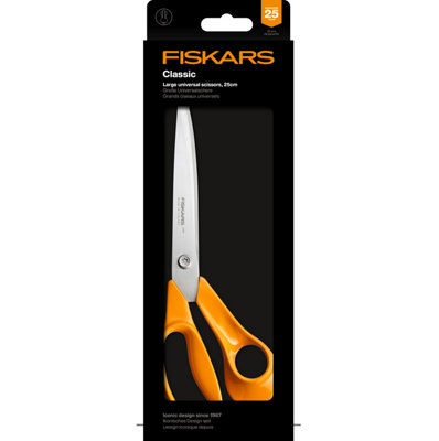 Fiskars Classic Universal Purpose Xl 25Cm Scissors Dressmaking And Craft Shears from B&Q