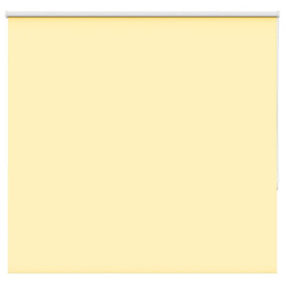 Berkfield Yellow Roller Blind Blackout 155X130 Cm Fabric Width 151.6 Cm Polyester Size 1.6