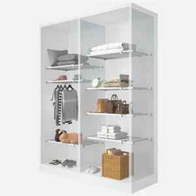 Adjustable Extendable Closet Shelf Rack Wardrobe Cupboard Storage Organiser 48-80Cm from B&Q
