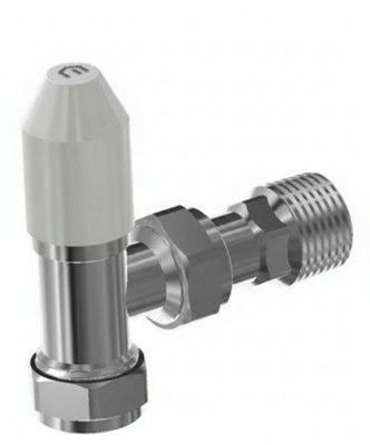 Myson Matchmate 15mm Lockshield Angle Chrome from B&Q