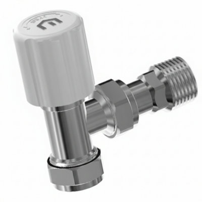 Myson Matchmate 10mm Lockshield Angle Chrome Pushfit from B&Q