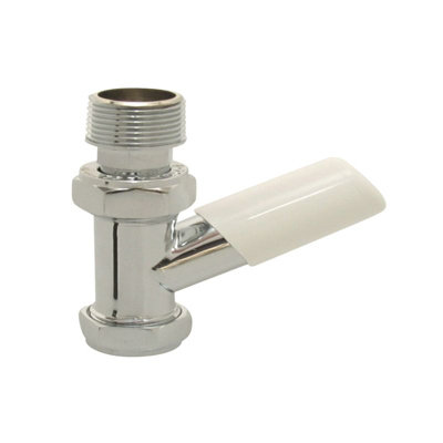 Myson Matchmaster 15mm Lockshield Straight Chrome Master15Lsc from B&Q