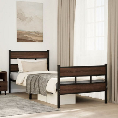 Berkfield Bed Frame Without Mattress With Headboard And Footboard 90X200 Cm