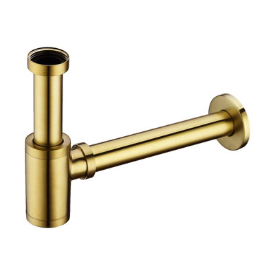 Nes Home Brushed Brass Minimalist Round 320Mm Bottle Trap - Image 3