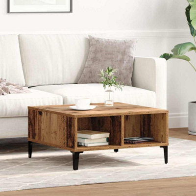 Berkfield Coffee Table Old Wood 60X60X30 Cm Engineered Wood from B&Q