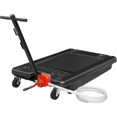 64L Portable Low Level Oil Drainer with Rotary Pump and Hose