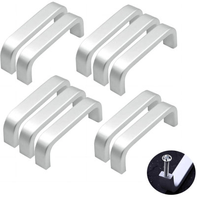 64MM ,10pcs Mini Aluminum Kitchen Cabinet Door Handles Cupboard Drawer ...