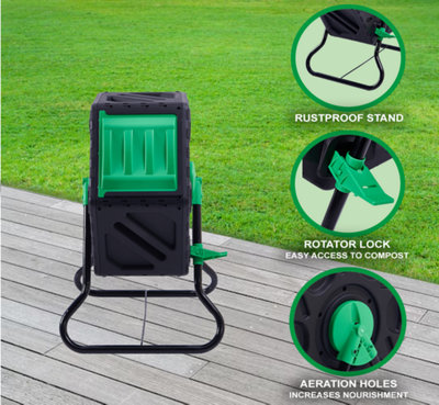 65 Litre Garden Compost Tumbler - 4