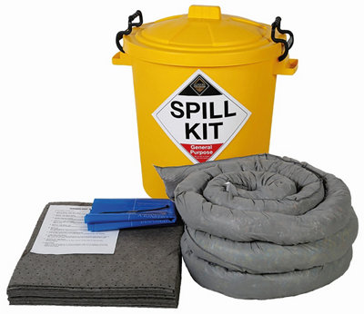 65 Litre General Purpose/Maintenance Spill Kit in Plastic Drum