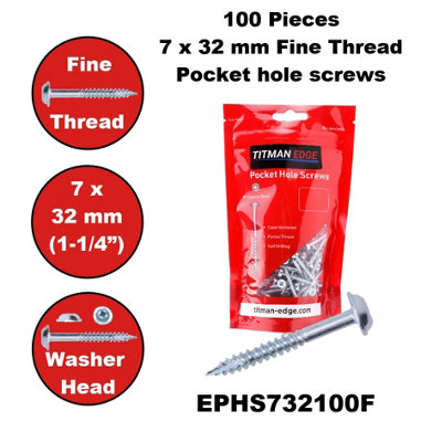 650 Assorted Pocket Hole Screws - Refill Pack for EPHS650CASE