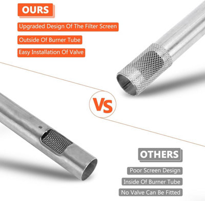 Tube De Brûleur En Acier Inoxydable Argenté Pour Barbecue À Gaz Weber