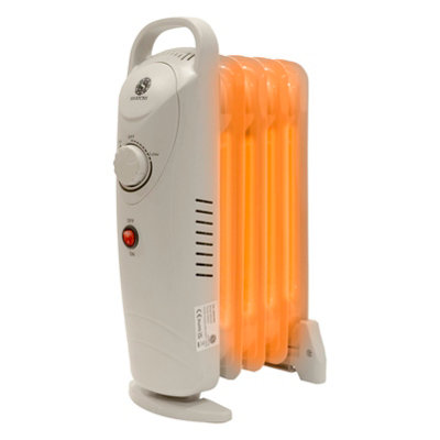650W 5-Fin Oil Radiator - Portable Mini Heater for Home & Office