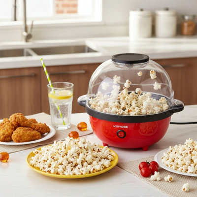 650W Stirring Popcorn Machine, Electric Hot Oil Popcorn Machine