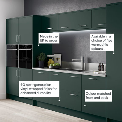 Ethos Heritage Green | Fitted Kitchens | B&Q