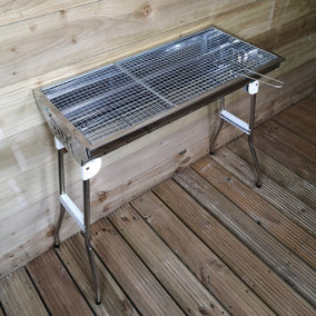 65cm Rectangular Folding Portable Outdoor Garden Charcoal BBQ Barbecue Grill
