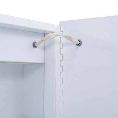65cm W Wall-Mounted Bathroom LED Mirror Cabinet with Shaver Sockets and ...