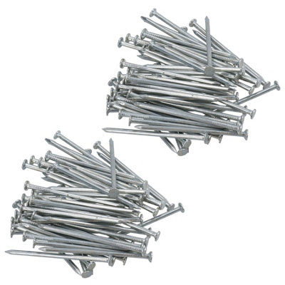 65mm Flat Headed Multi Purpose Nails Fasteners Fixings Carpentry 120pc