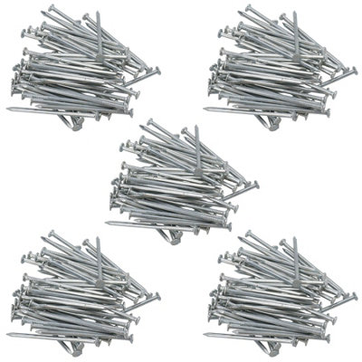 65mm Flat Headed Multi Purpose Nails Fasteners Fixings Carpentry 300pc