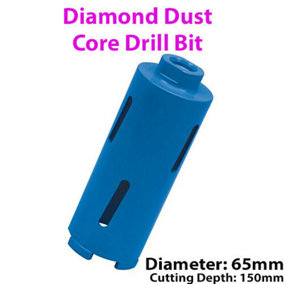 65mm x 150mm Diamond Core Drill Bit Hole Cutter For Brick Wall / Concrete Block