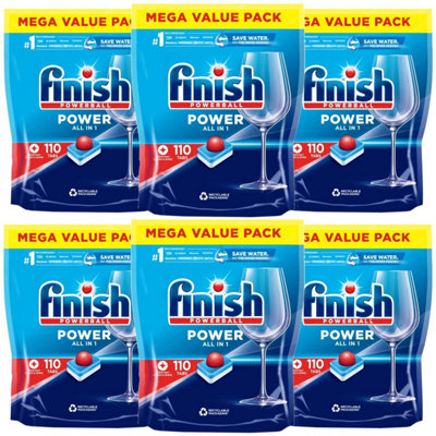 660 x Finish Powerball All In One Max Powerful Cleaning Dishwasher Tablets