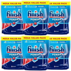 660 x Finish Powerball All In One Max Powerful Cleaning Dishwasher Tablets