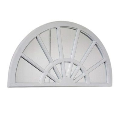 66X37Cm Half Circle Palladian Arch Window Style Mirror