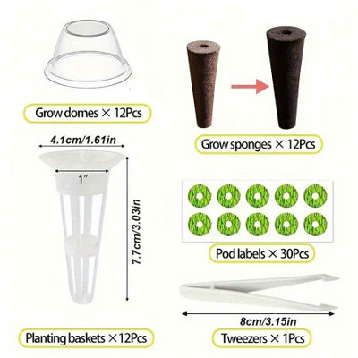 67pcs Hydroponic Seed Pods Kit for Aerogarden and Other Systems