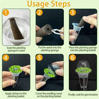 67pcs Hydroponic Seed Pods Kit for Aerogarden and Other Systems