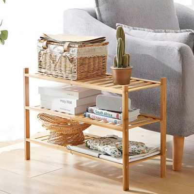 68.5cm W Rack 3-Tier Multifunctional Bamboo Storage Rack