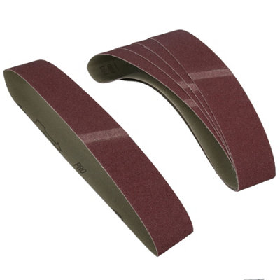 686mm x 50mm Durable Sanding Belts Medium 80 Grit Alu Oxide For Grinders 50pk