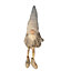 68cm Sitting Grey Dangly Legs Gonk Christmas Decoration with Grey Hat