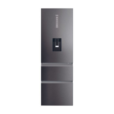 B&Q -  Htw5618Ewmp 59.5Cm 3D Fridge FreezerDark Inox