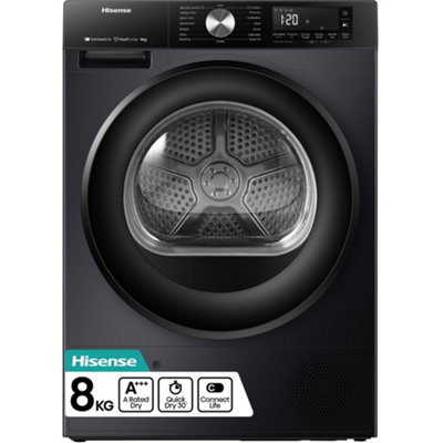 Hisense 3S Series Dh3S802Bb3 Wifi-Enabled 8 Kg A+++ Rated Heat Pump Tumble Dryer- Black - Image 10