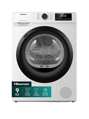 B&Q -  Dh1Q902Bw2White 9Kg Heat Pump Tumble DryerD Energy