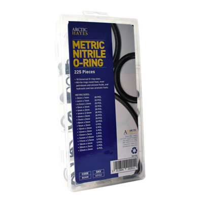 B&Q -  Hayes O-Ring Assortment Metric (225Pc)Boxm