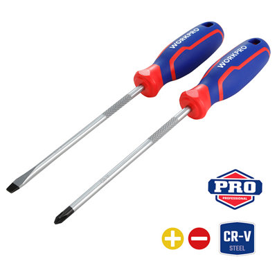 Workpro Two Piece Cr-V Screwdriver Set from B&Q