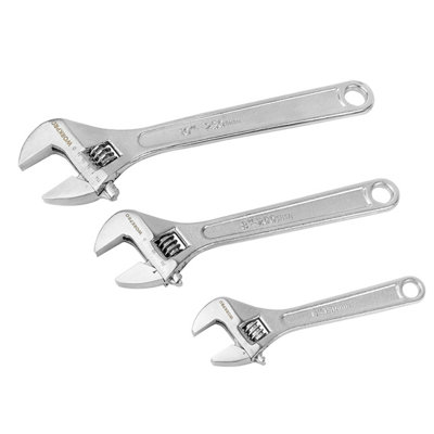 Workpro Adjustable Wrench Set (3 Piece) from B&Q