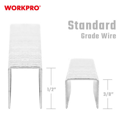 Workpro Staples 7500 Piece (10mmT50+12mmT50+15mm) from B&Q