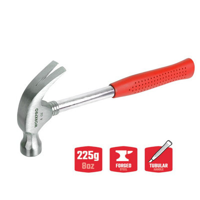 Workpro Curved Claw Carbon Steel Hammer 8Oz from B&Q