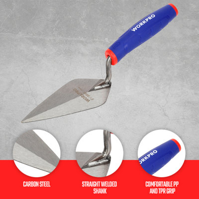 Workpro Pointed Bricklaying Trowel 150mm from B&Q