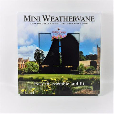 B&Q -  Mini Yacht WeathervaneSteelL38 X W38 X H52 CmBlack