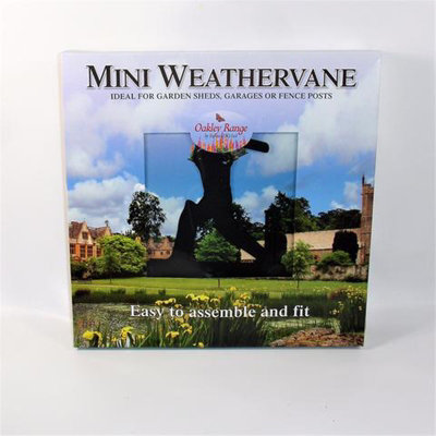 Oakley Mini Cricketer WeathervaneSteelL38 X W38 X H50 CmBlack from B&Q