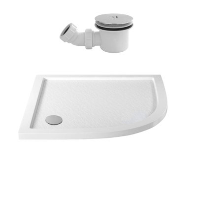 Nes Home Gloss White 800 X 800 Mm Quadrant Smc Shower Tray - Image 3