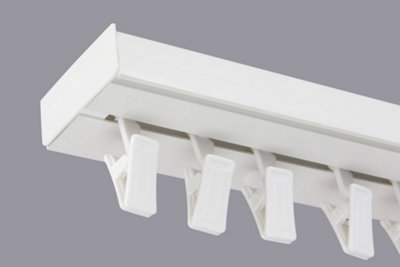  - Single Curtain Ceiling Rail Track Pcv 150 Cm (L) Clips