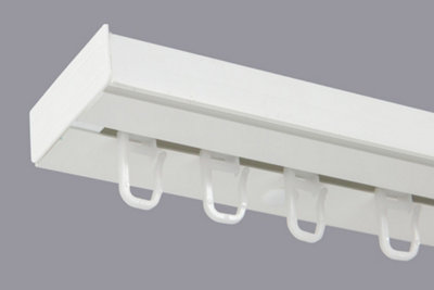  - Single Curtain Ceiling Rail Track Pcv 150 Cm (L) Hooks