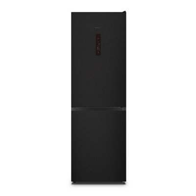 B&Q -  Ffh1865BixBlack Steel Finish Freestanding 60/40 Frost Free Fridge FreezerD Energy
