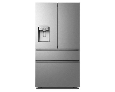Hisense Pureflat Rf728N4Sase 91Cm Total No Frost Stainless Steel French Door Fridge Freezer