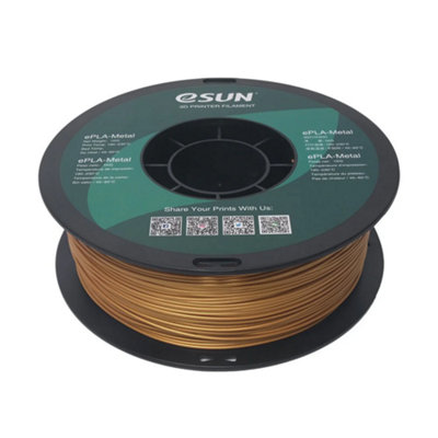 Esun Pla-Metal Filament 1.75mm 1000G Gold from B&Q
