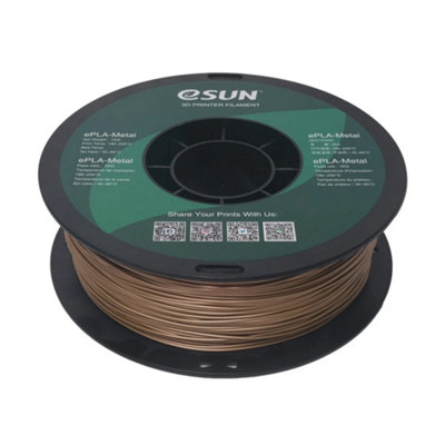 Esun Pla-Metal Filament 1.75mm 1000G Antique Brass from B&Q